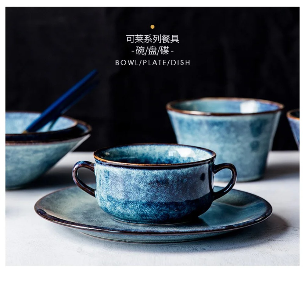 Dim Sum Basket - Chinese Retro Ceramic Tableware With Handles
