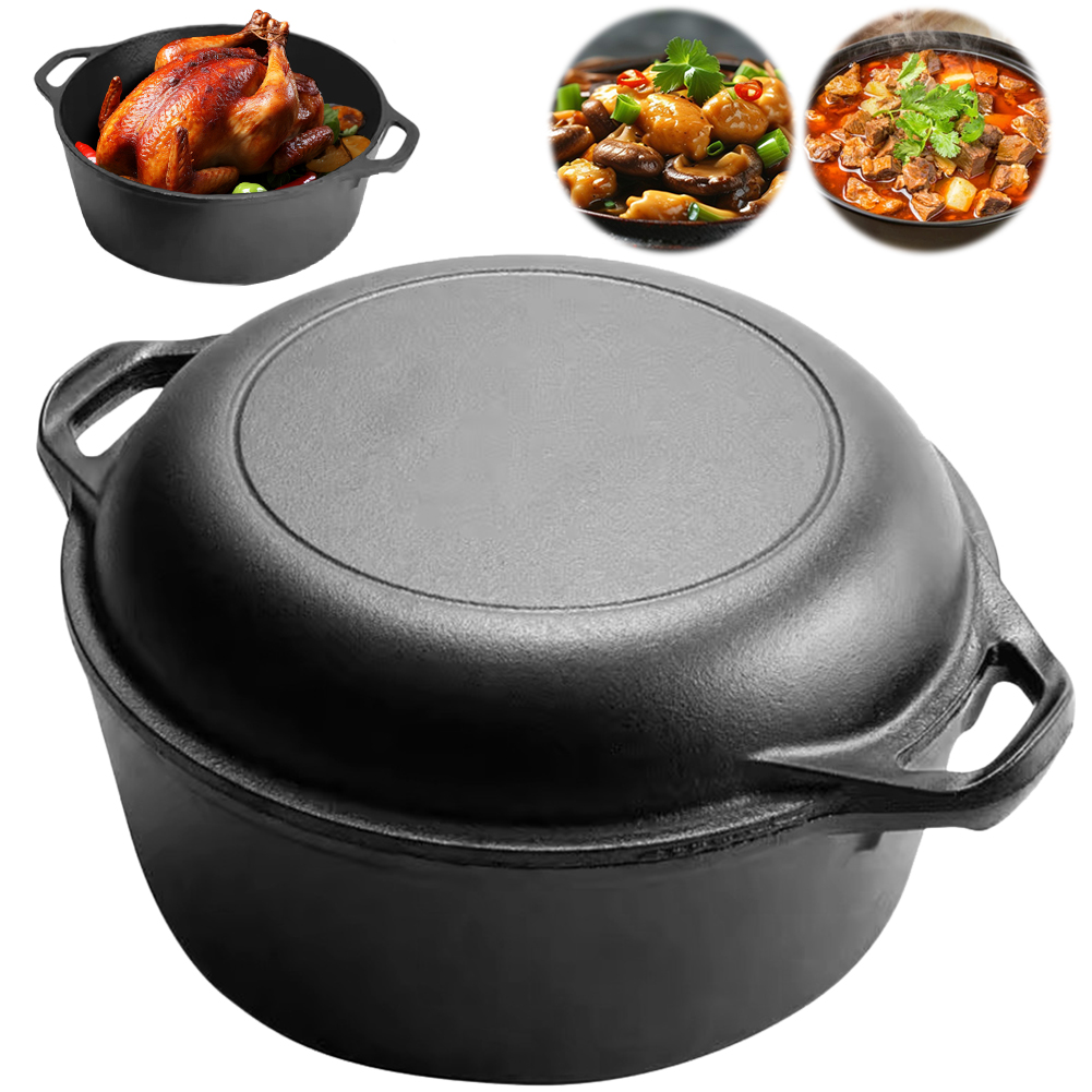 2 in 1 Cast Iron Dutch Oven Po - огляд і ціна Cast Iron Corn