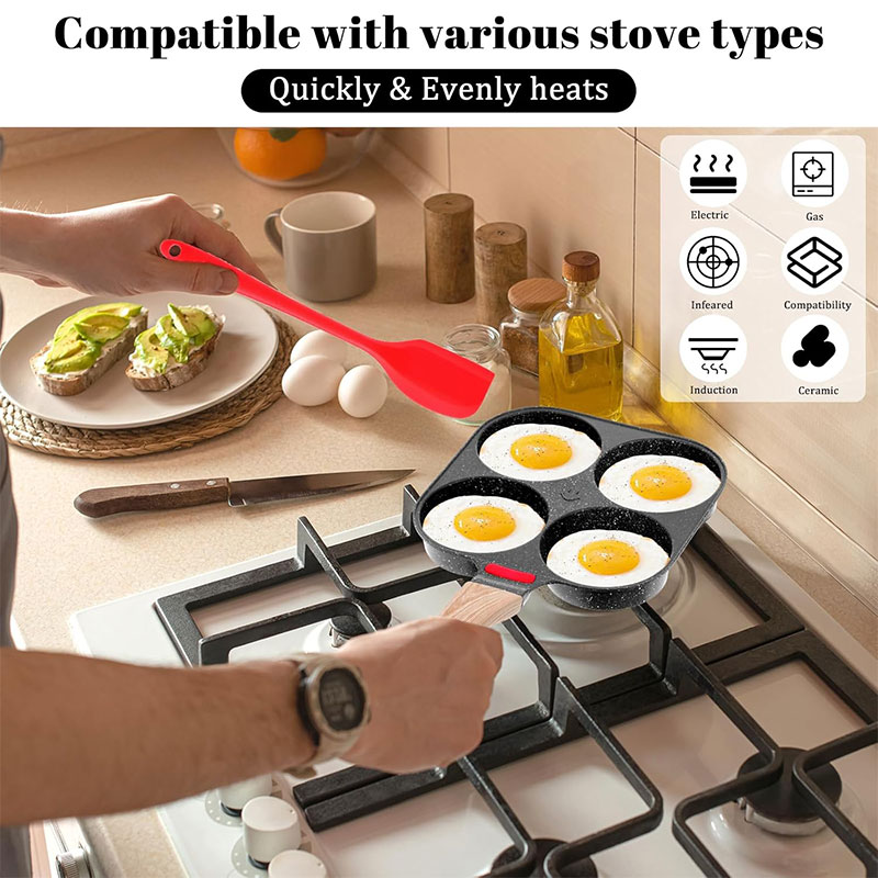 Deepened Egg Frying Pan with L - огляд і ціна Mini Pancake Griddle